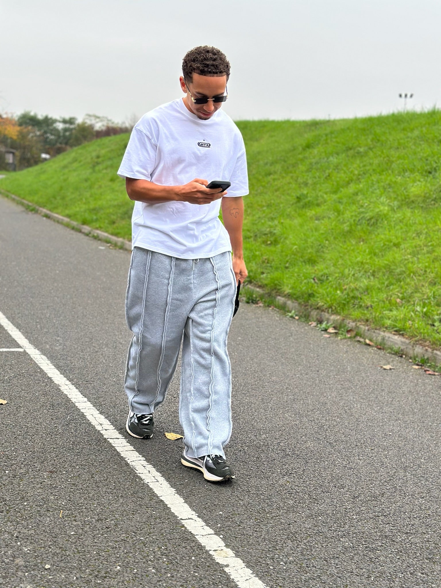 Grey-wide legged-joggers